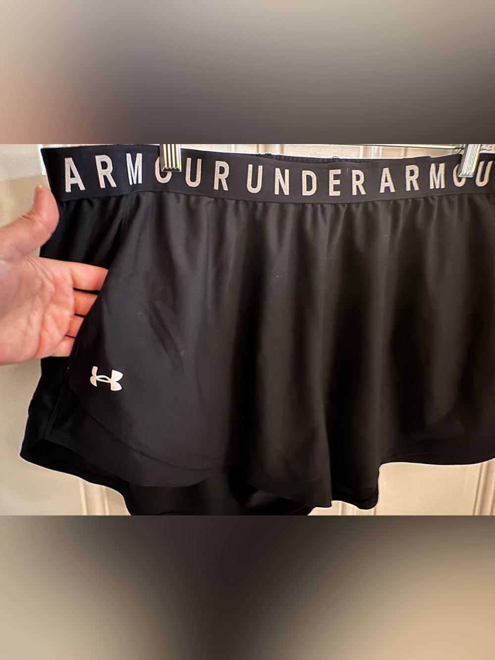 Bundle of Under Armour Women's Athletic Shorts with White Logo
